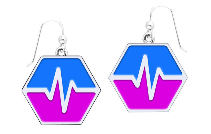 Sterling Silver Pulse Earrings