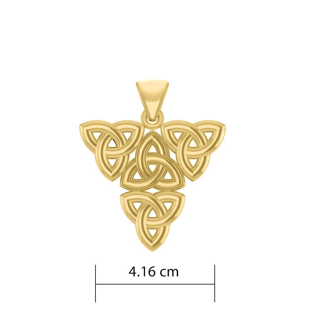 Celtic Trinity Solid Gold Pendant GPD5803