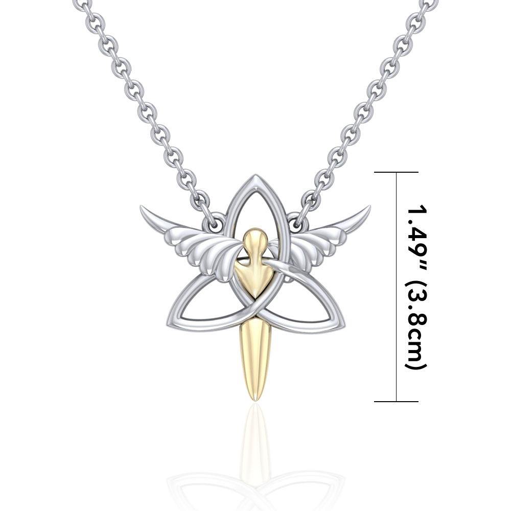 Celtic Trinity Angel Necklace MNC423P
