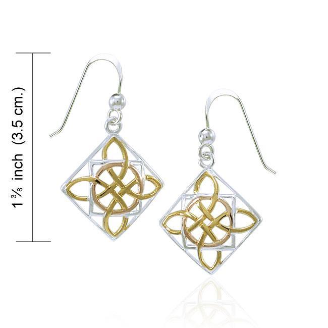Celtic Knotwork Three Tone Earrings OTE220