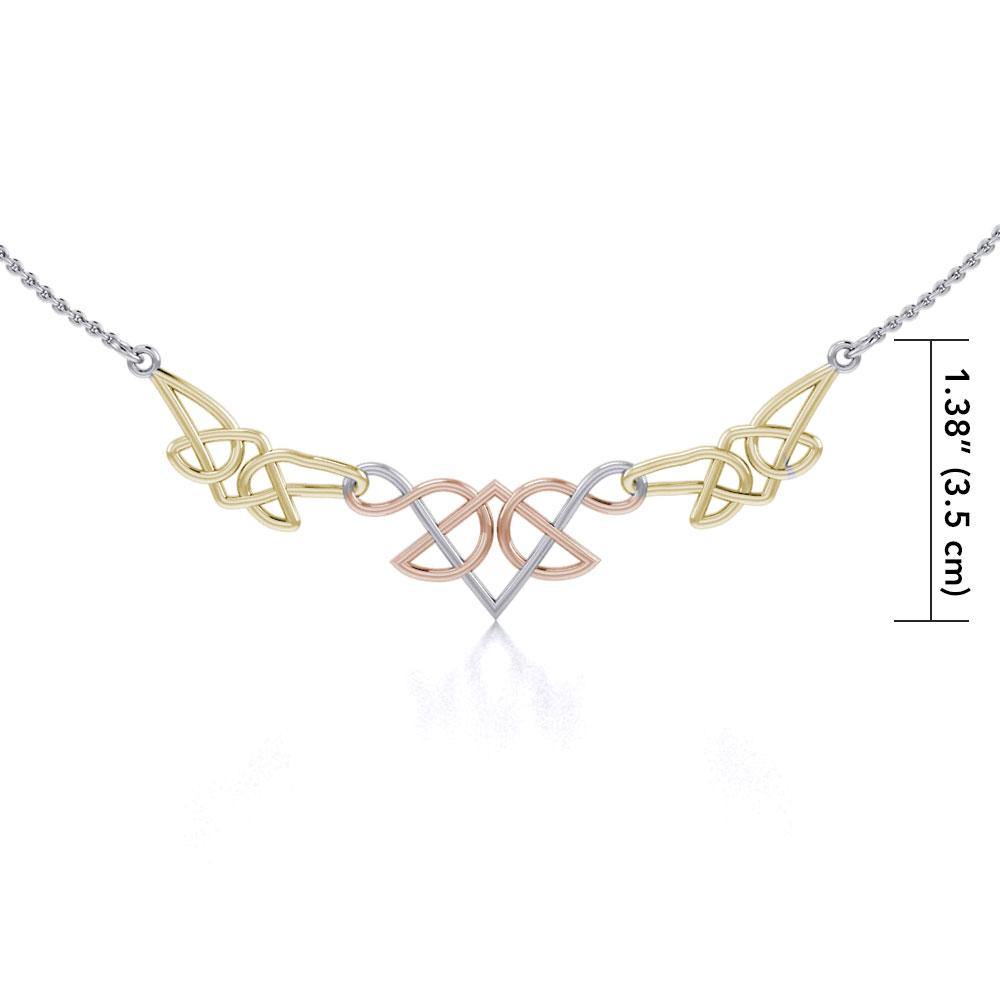 Celtic Knotwork Three Tone Necklace OTN003