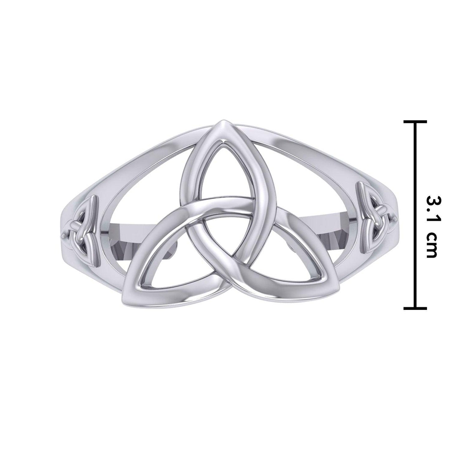 Celtic Triquetra Knot Silver Bracelet TBA004