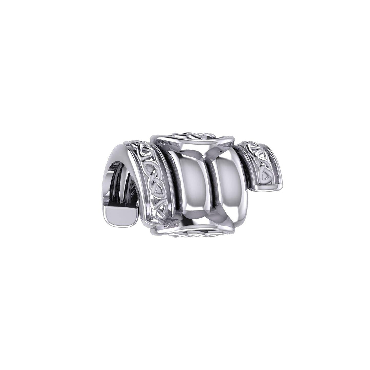 Triquetra with Celtic Accented Silver Bead TBD363