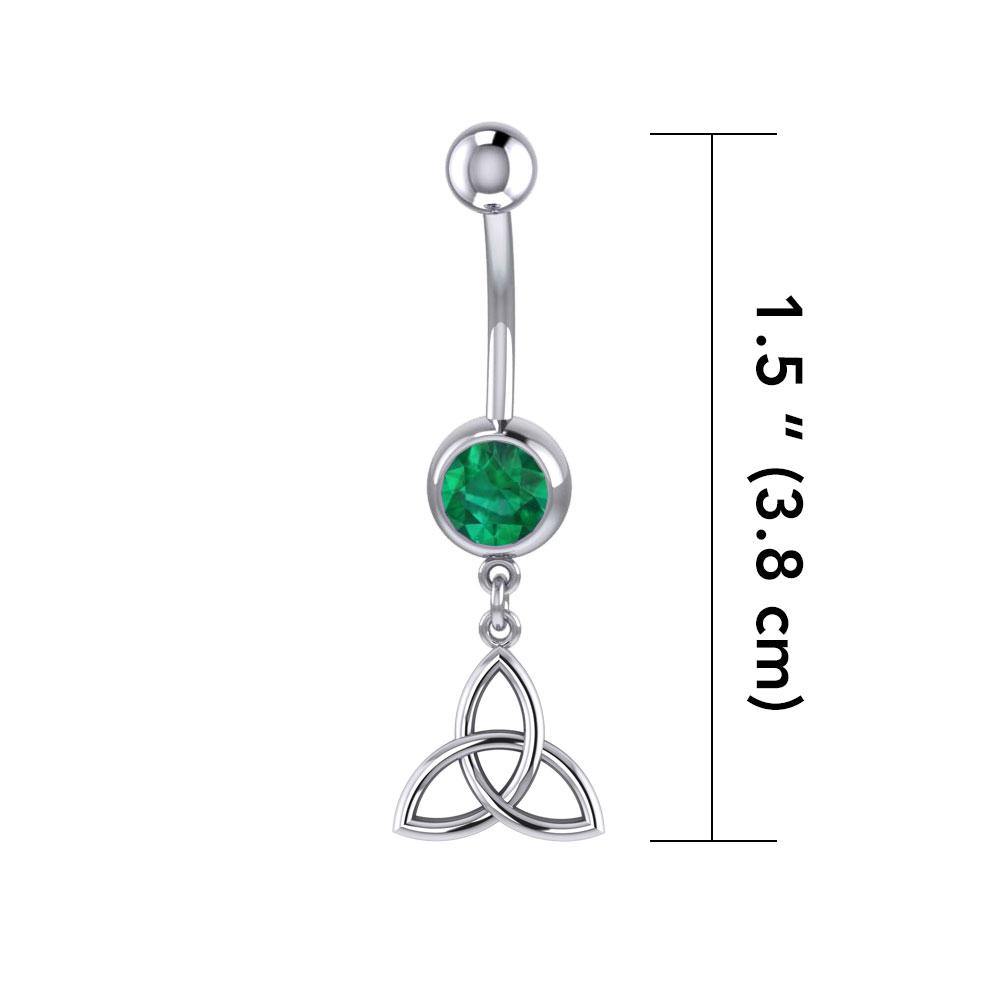 Celtic Triquetra Knot Silver Body Jewelry TBJ011