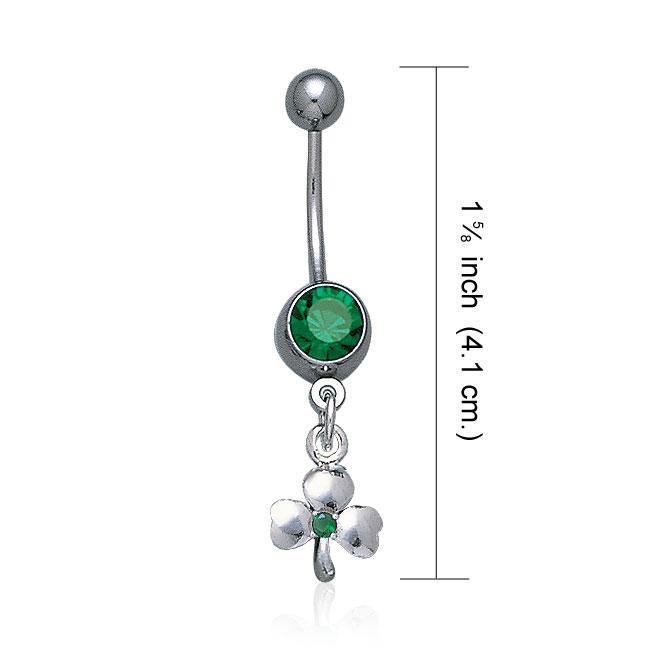 Celtic Shamrock Silver Body Jewelry TBJ014