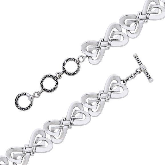Danu Contemporary Celtic Knotwork Sterling Silver Bracelet TBL108