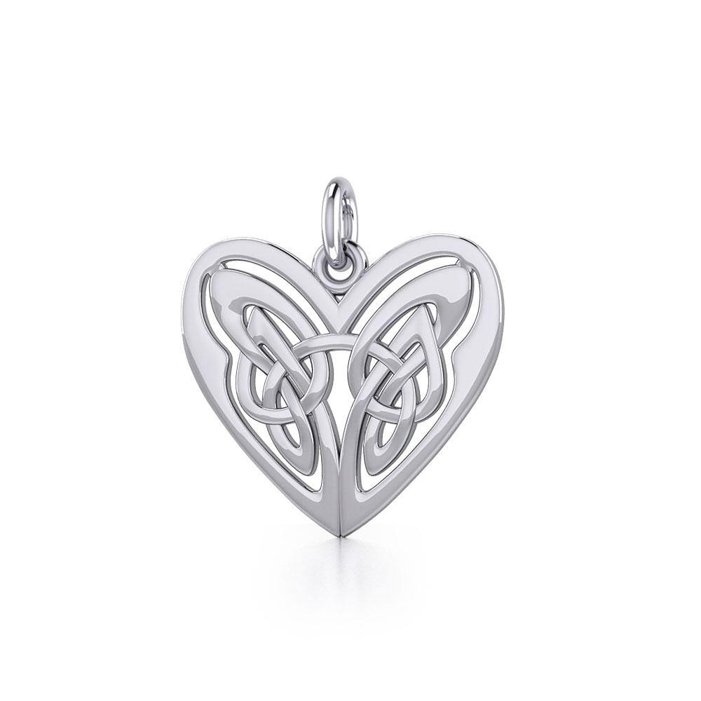 Eternal Heart Celtic Knots Silver Charm TC1088
