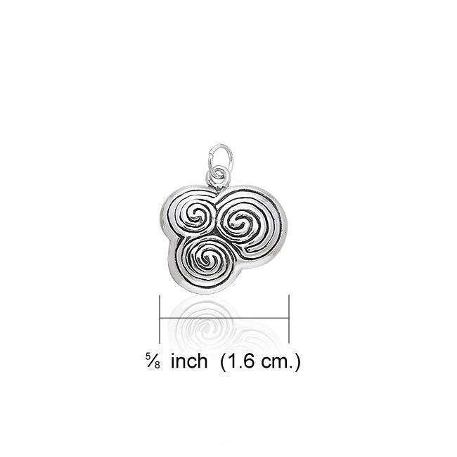 Celtic Spiral Silver Charm TCM049