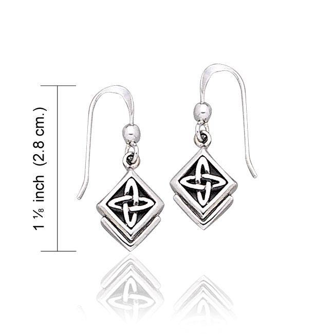 Celtic Knotwork Sterling Silver Earrings TE1128