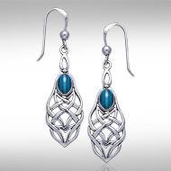 Celtic Knotwork Sterling Silver Earrings TE113