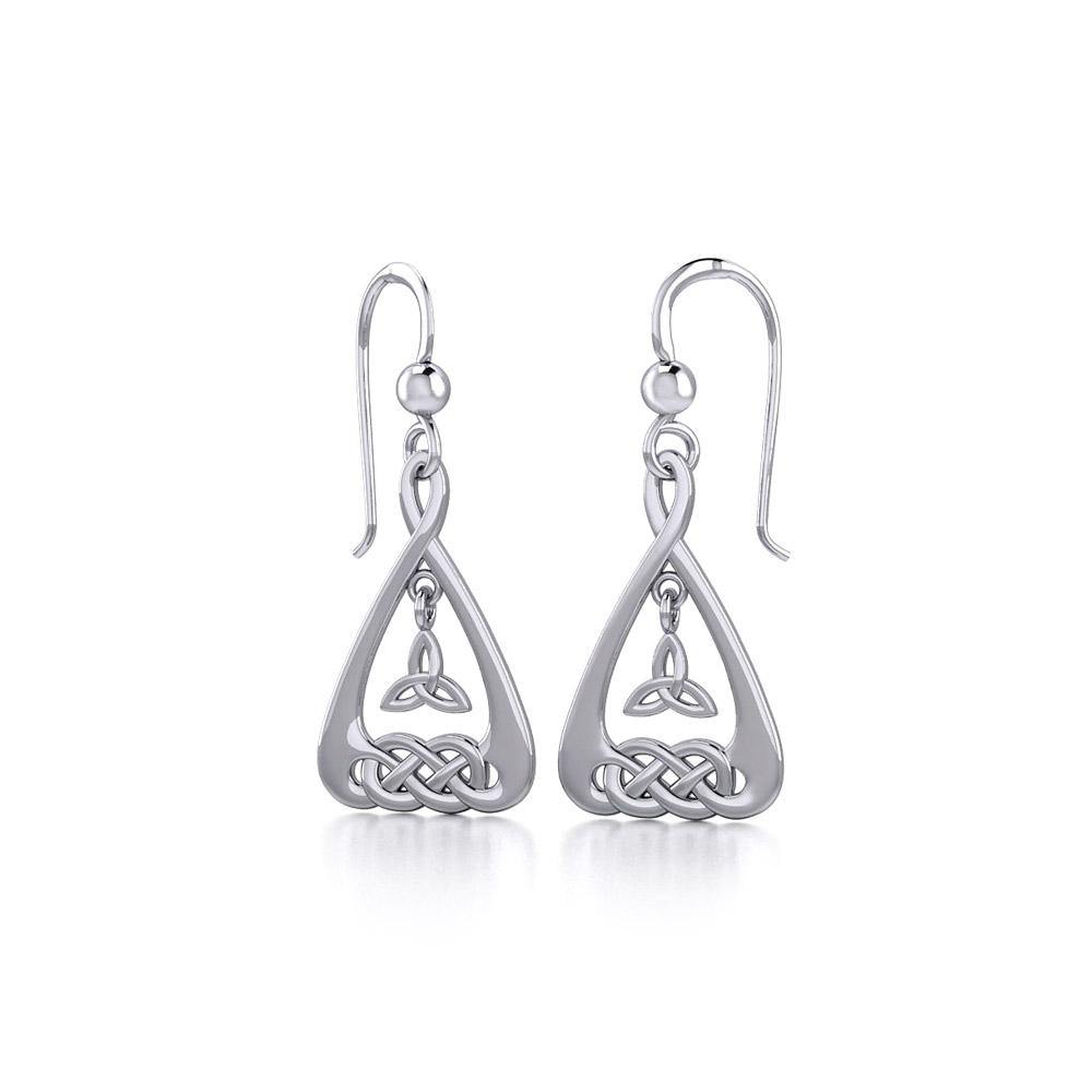 Celtic Knotwork Sterling Silver Earrings TE1193