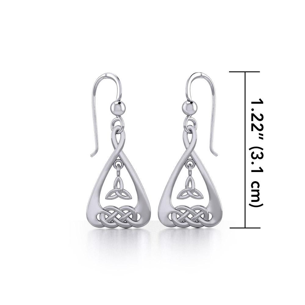 Celtic Knotwork Sterling Silver Earrings TE1193