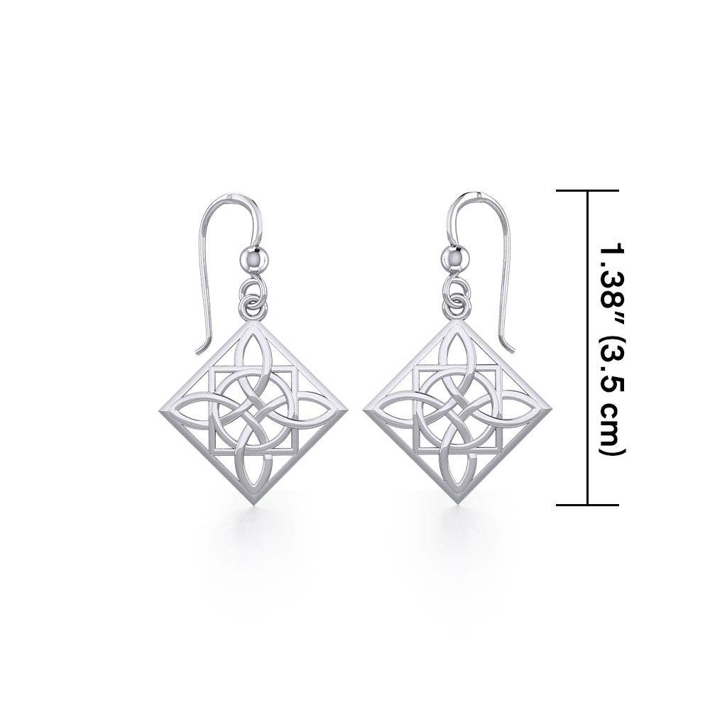 Celtic Knotwork Sterling Silver Earrings TE220
