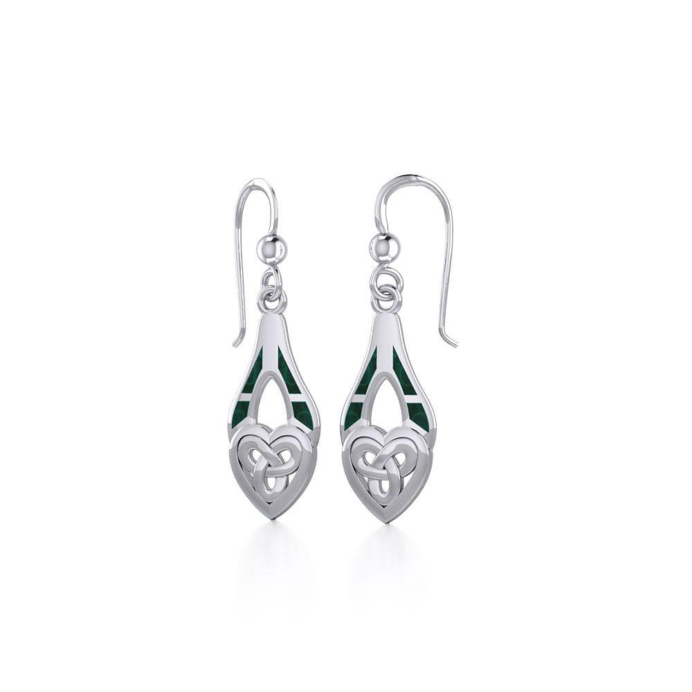 Celtic Knotwork Triquetra Sterling Silver Earrings TE2566