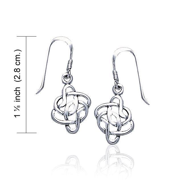 Celtic Knotwork Sterling Silver Earrings TE445