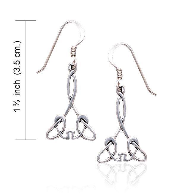 Celtic Knotwork Sterling Silver Earrings TE456