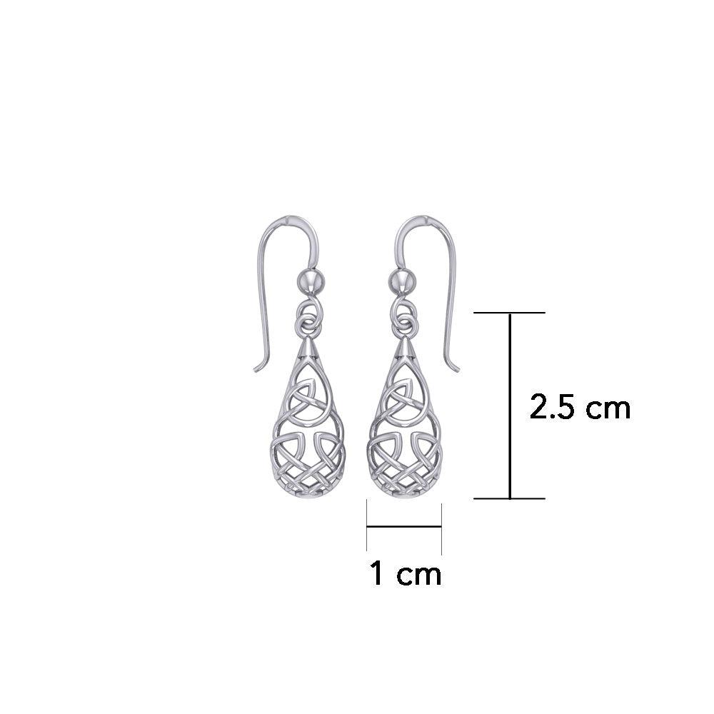 Celtic Knotwork Sterling Silver Earrings TE682
