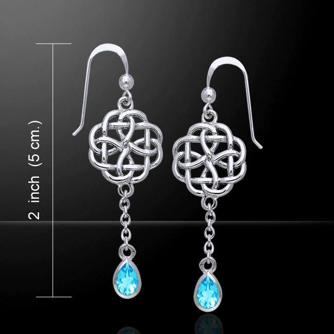 Celtic Knotwork Silver Earrings TER122