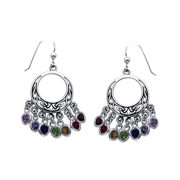 Celtic Chakra Gemstone Earrings TER163