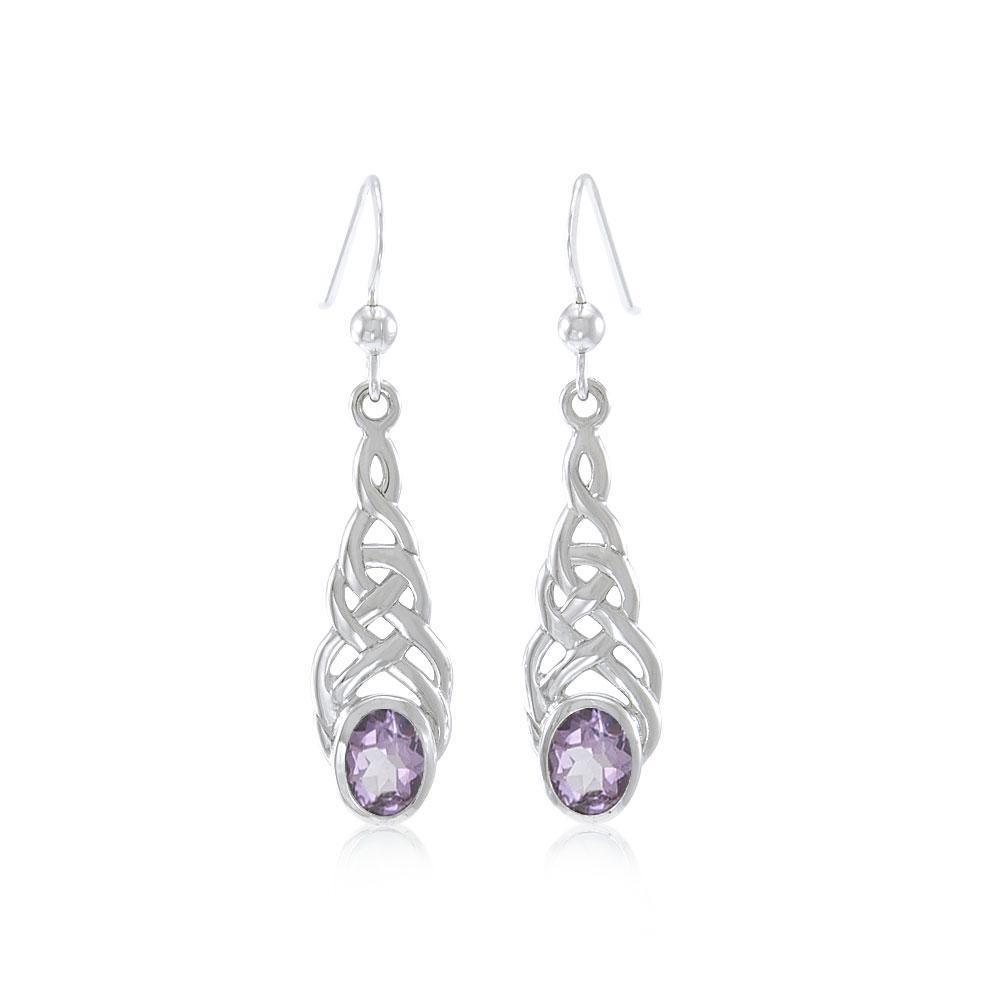 Celtic Knotwork Silver Earrings TER222