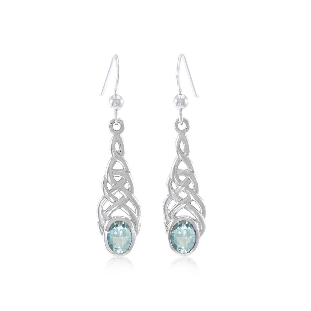 Celtic Knotwork Silver Earrings TER222