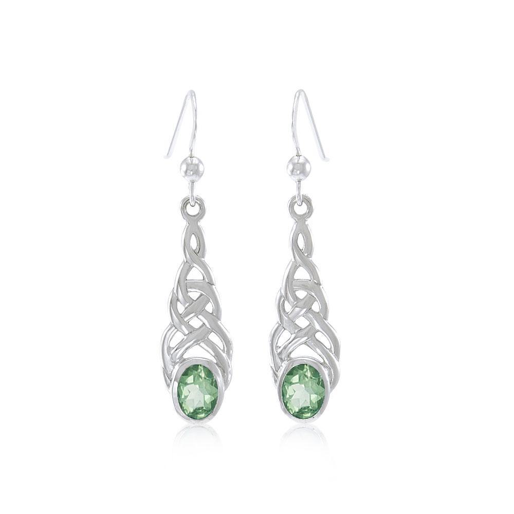 Celtic Knotwork Silver Earrings TER222
