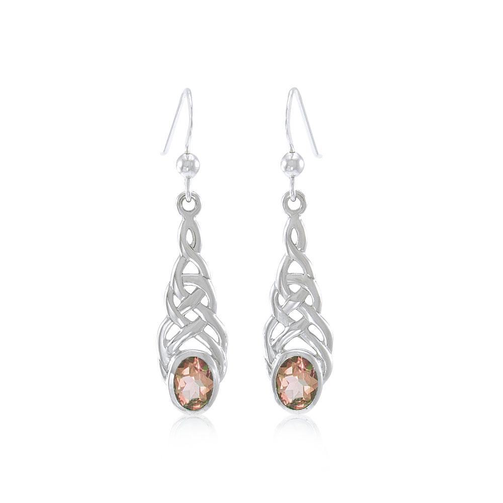 Celtic Knotwork Silver Earrings TER222