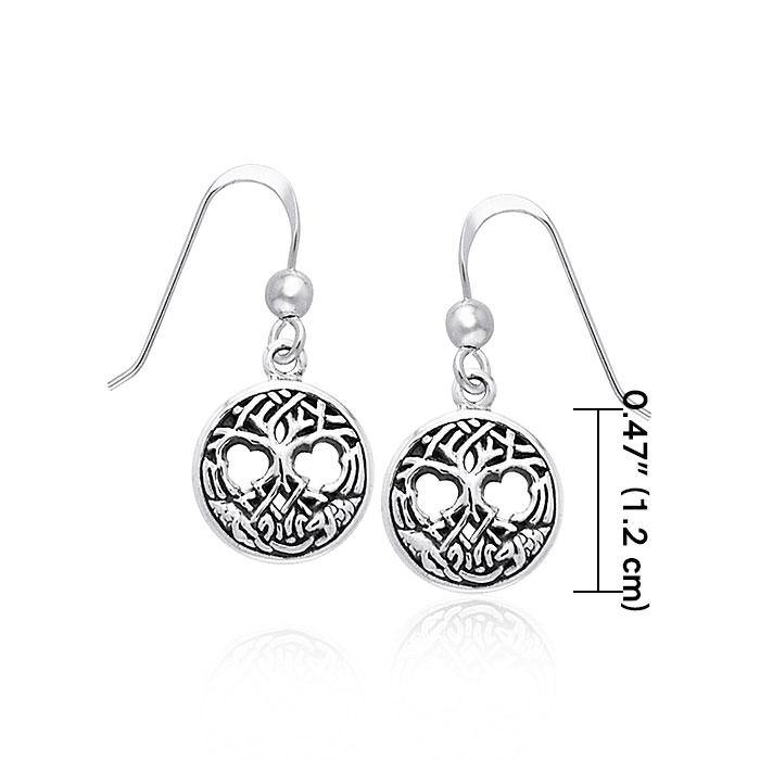 Celtic Knotwork Silver Earrings TER967