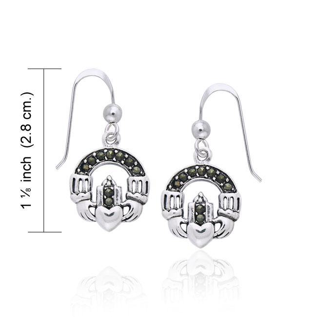 Celtic Claddagh Gemstone Earrings TER993