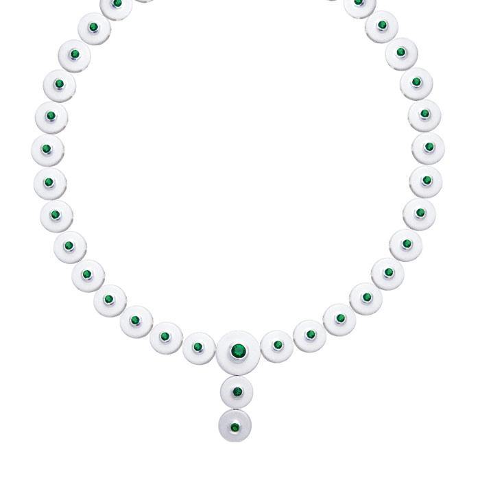 Danu Silver and Gem Celtic Necklace TNC154