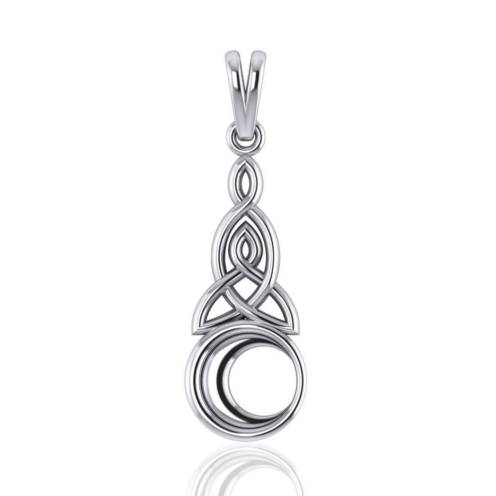 Celtic Knot Moon Pendant TP1358