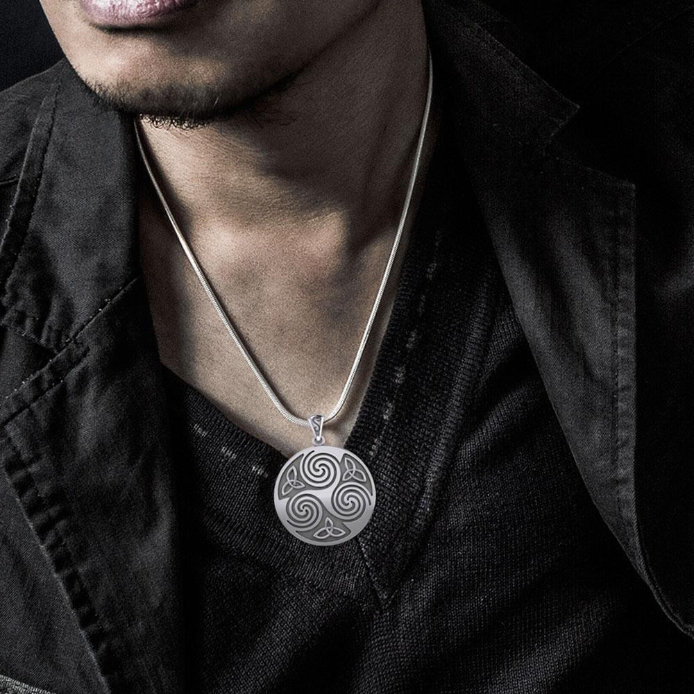 Large Celtic Triskelion Triquetra Pendant TP197
