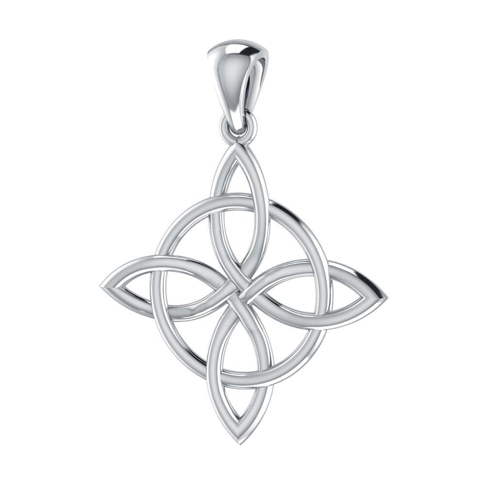 Celtic Quaternary Knot Silver Pendant TP554