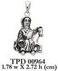 Celtic Epona Silver Pendant TPD964