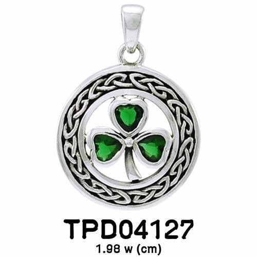 Celtic Shamrock Sterling Silver Pendant TPD4127