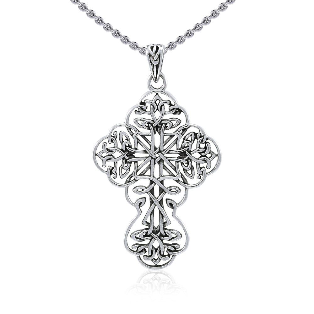Brigid Ashwood Celtic Cross Sterling Silver Pendant TPD4033