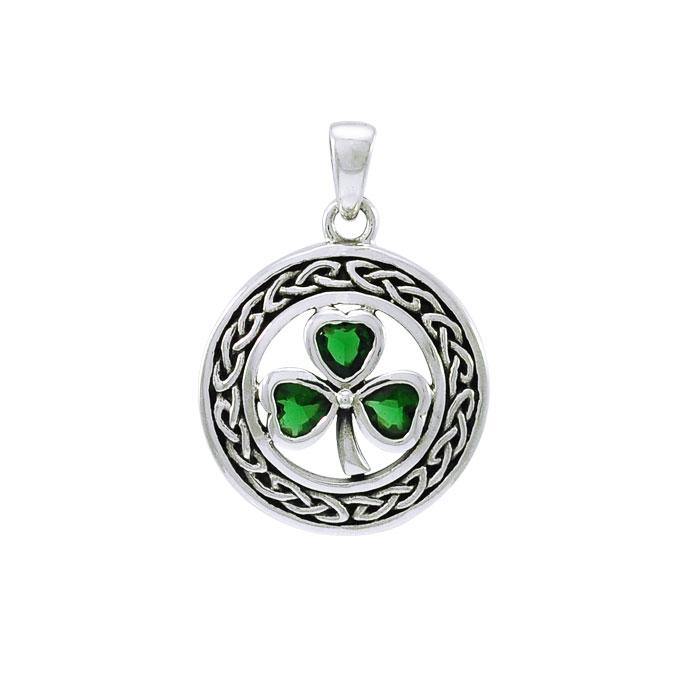 Celtic Shamrock Sterling Silver Pendant TPD4127