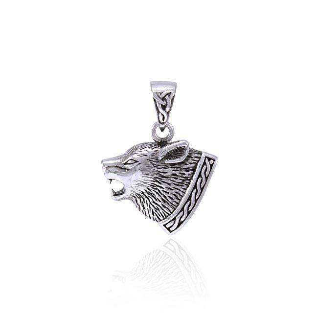 Celtic Knot Wolf Pendant TPD4367