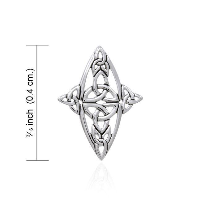 Modern Celtic Knot Cross Pendant TPD4686