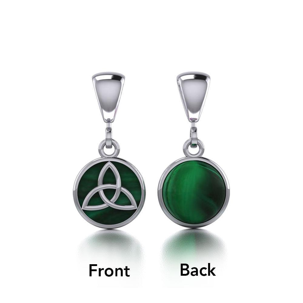 Celtic Triquetra Knot Silver Flip Pendant TPD474