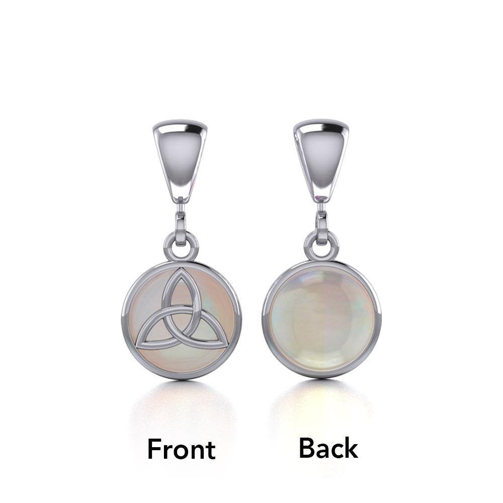 Celtic Triquetra Knot Silver Flip Pendant TPD474