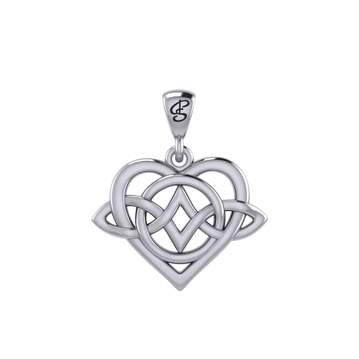 Celtic Symbol of everlasting love Eternal Love Sterling Silver Pendant – Timeless Symbol of Love and Devotion by Peter Stone Jewelry TPD6214