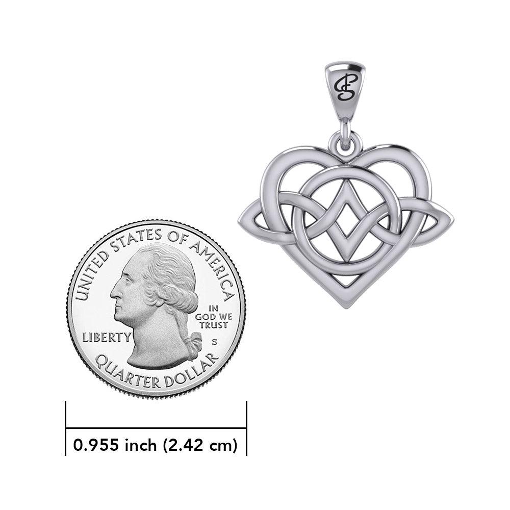 Celtic Symbol of everlasting love Eternal Love Sterling Silver Pendant – Timeless Symbol of Love and Devotion by Peter Stone Jewelry TPD6214