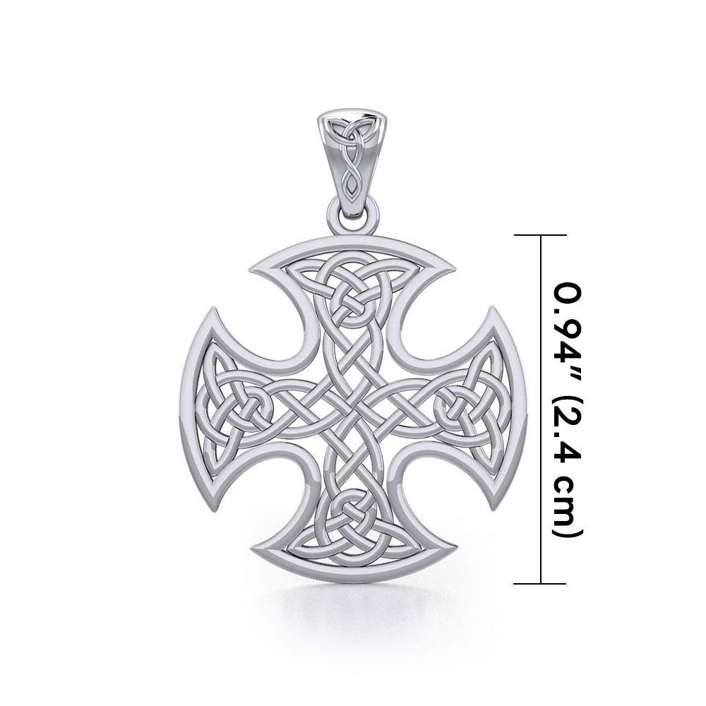 Celtic Cross Still Center Pendant TPD986