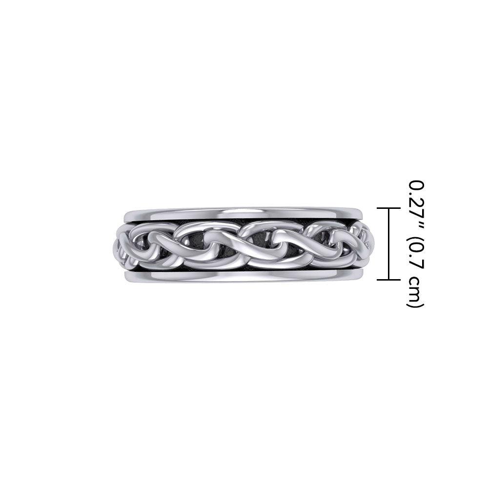 Celtic Knotwork Spinner Ring TR1693