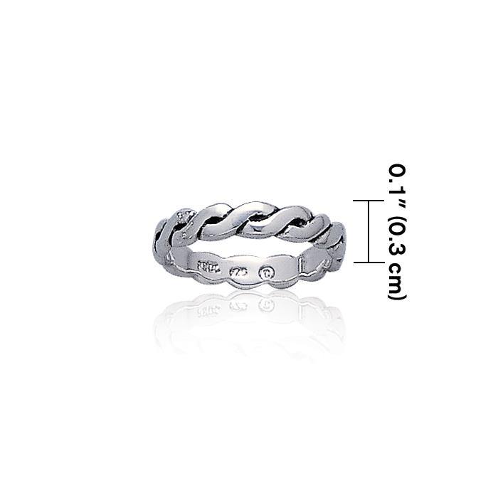 Celtic Knotwork Sterling Silver Ring TR374
