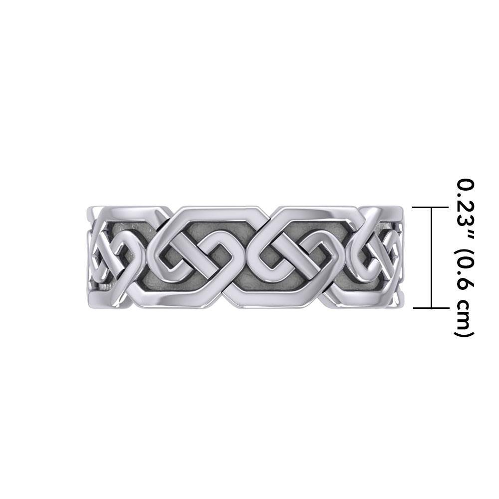 Celtic Knotwork Silver Ring TR380