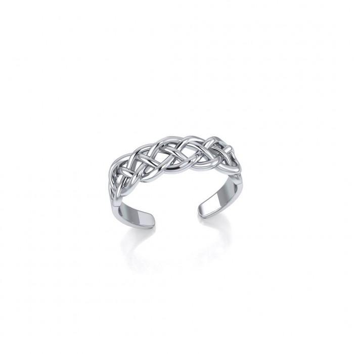 Celtic Knotwork Silver Toe Ring TR605