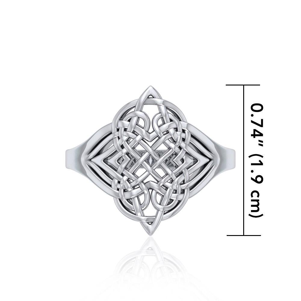 Celtic Knotwork Silver Ring TR659