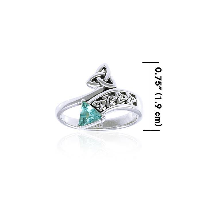 Triquetra Celtic Knot Silver Ring TRI1284